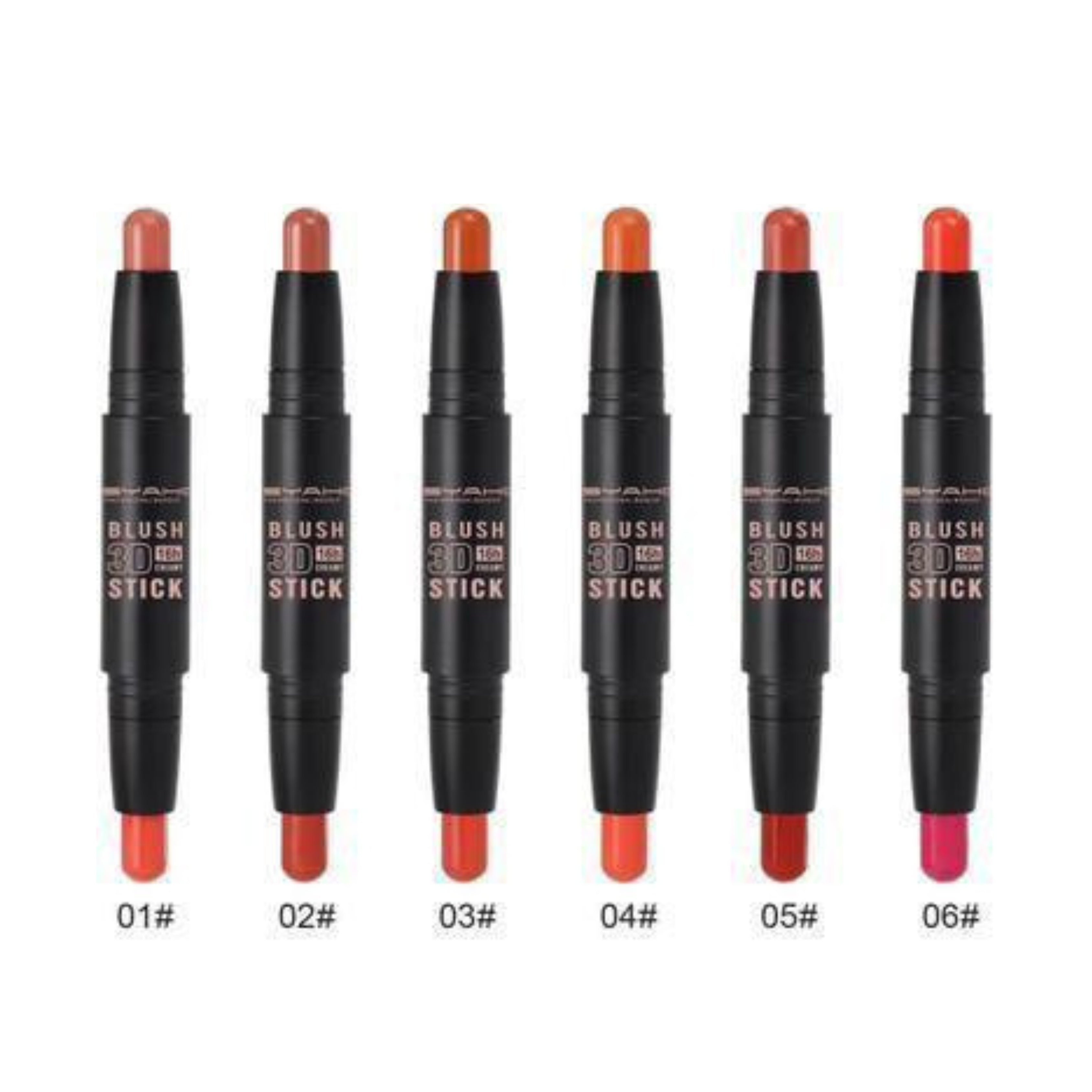 MSYAHO 2in1 3D Blush Stick Pack of 6