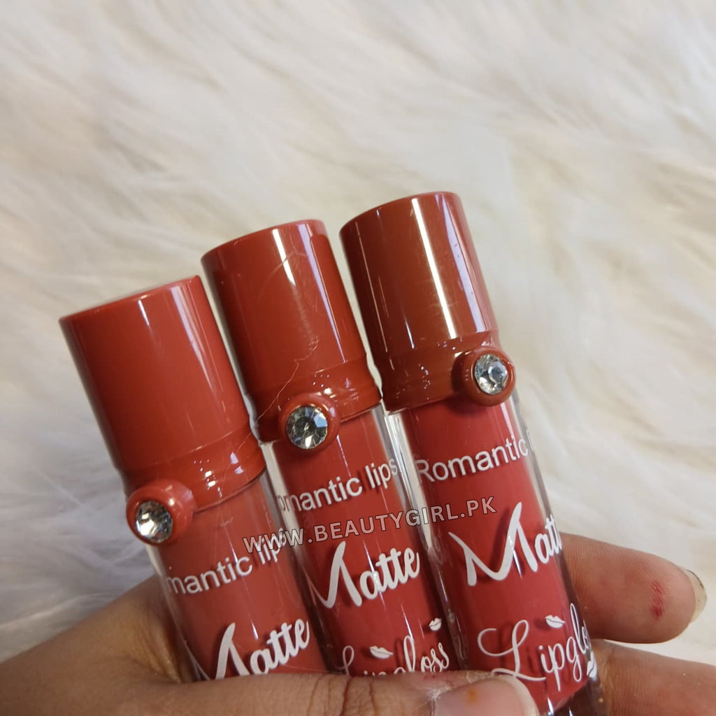 Romantic Lips Diamond Matte Lipgloss Pack of 6