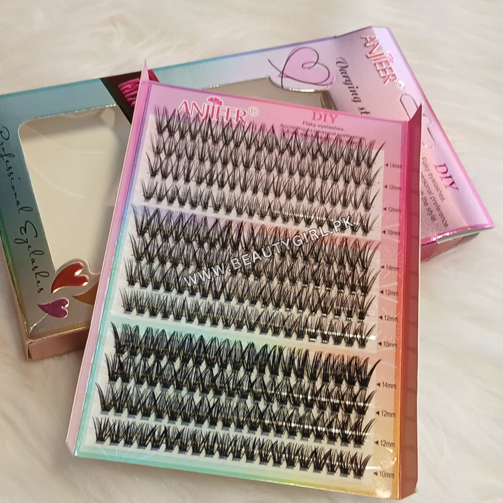 ANJIEER Rainbow Edition 3D Volume Flare Lash Extension Set (DIY30D/40D/50D)