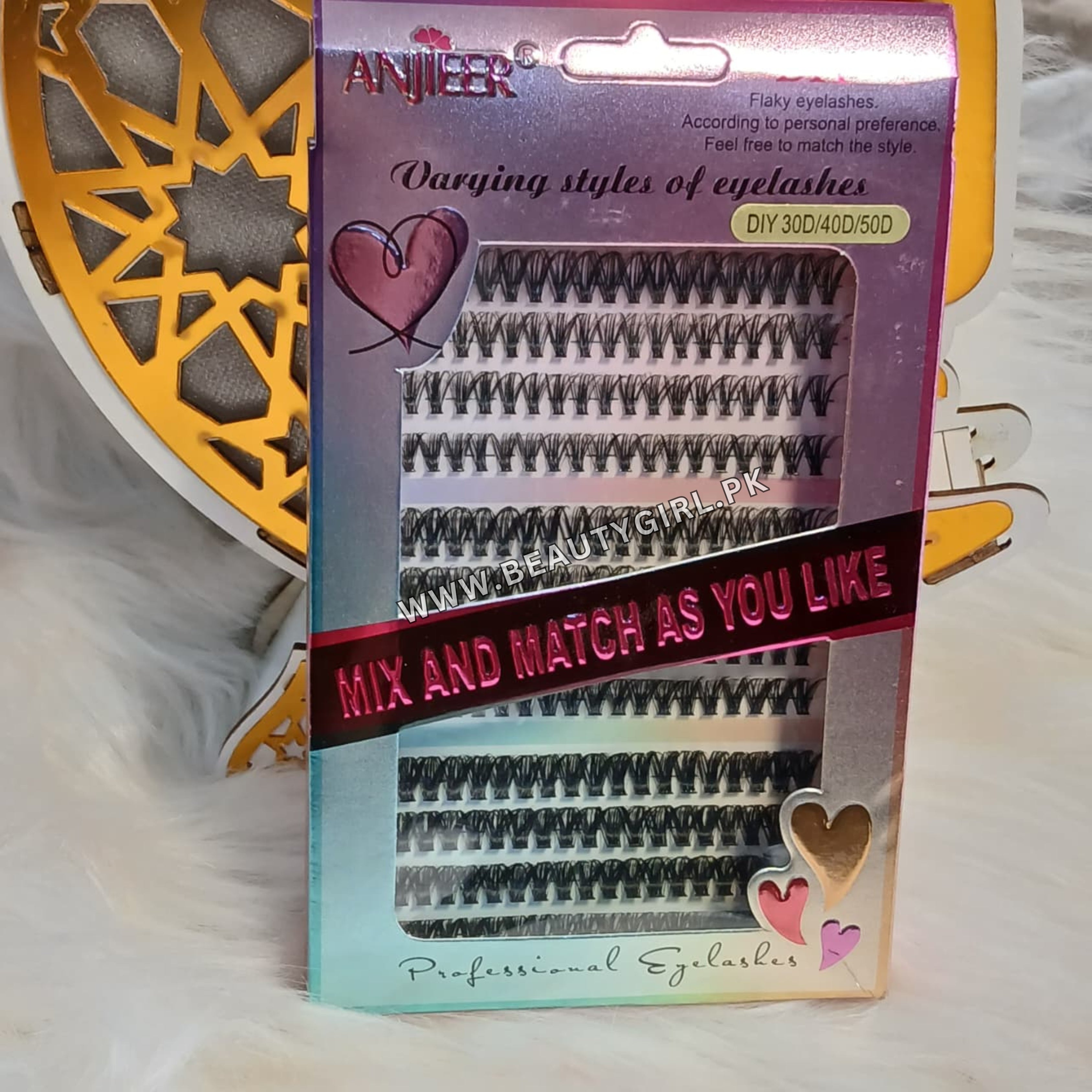 ANJIEER Rainbow Edition 3D Volume Flare Lash Extension Set (DIY30D/40D/50D)