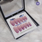 Romantic Myth Diamond Dust Glitter Press-On Nails Cat's Eye Nail 2787 Pack of 2
