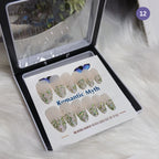 Romantic Myth Diamond Dust Glitter Press-On Nails Cat's Eye Nail 2787 Pack of 2
