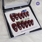 Romantic Myth Classic Elegance Press-On Nail Kit Cat's Eye Nails Pack of 3