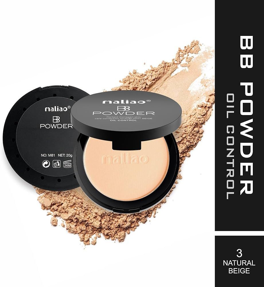Maliao BB Compact Powder Oil Control - Protect Collagen Skin Care Correction Finish