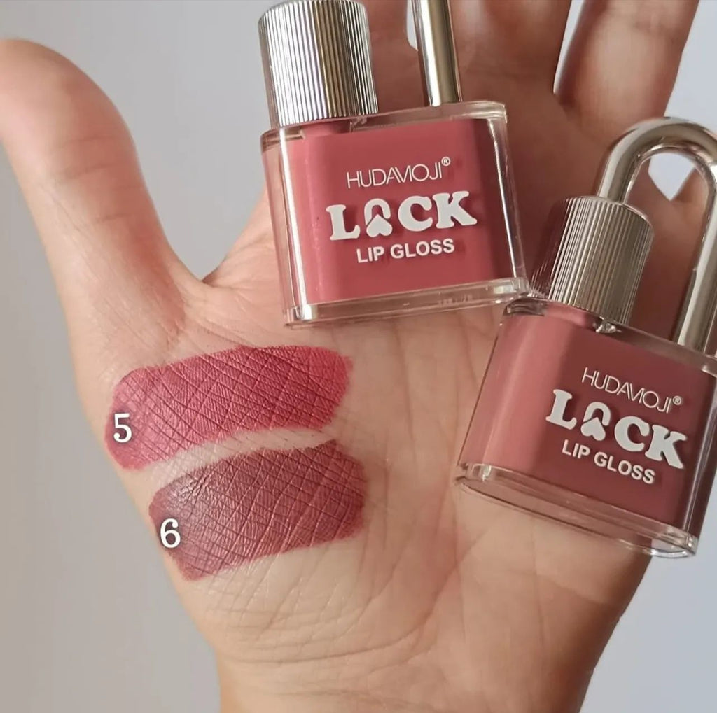 Hudamoji 6pcs Lock Lip Gloss