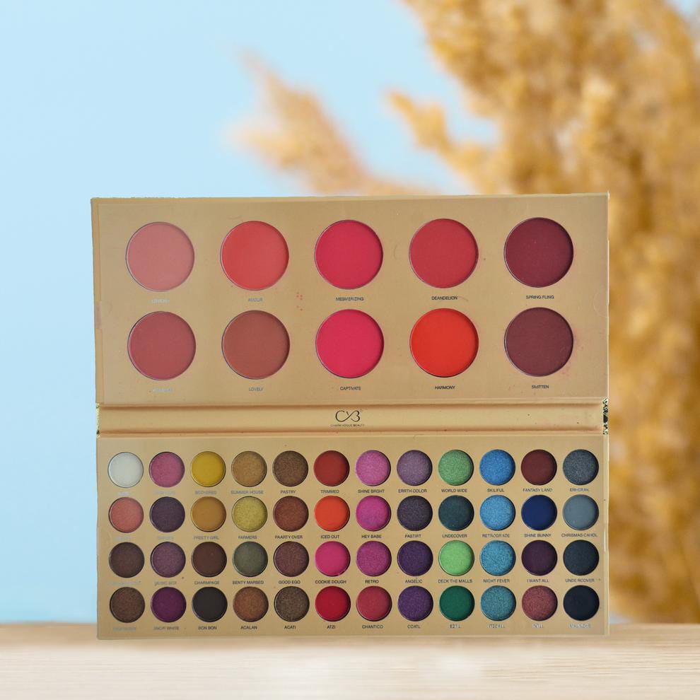 CVB Professional 10 Blush + 48 Eyeshadow Palette