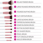 BH Cosmetics Crystal Quartz 12Pcs Brush Set and Bag