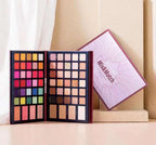 Beauty Glazed Mix &amp; Match 68 Colors Professional Glitter Matte Shimmer Eyeshadow Palette With Highlight Bronze Blush