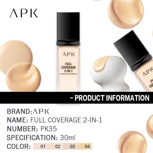 APK Full Coverage 2in1 Foundation Concealer
