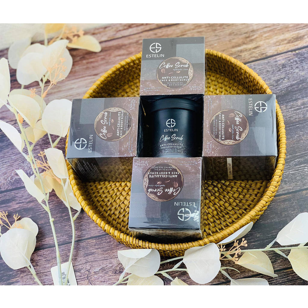 Estelin Anti-Cellulite Face & Body Coffee Scrub by Dr Rashel