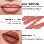 Eveline Beauty Lipstick Pencils Smooth Matte Color for All-Day Glam 12Pcs Set