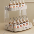 Desktop Double Layer Bathroom Organizer Shelf Cosmetic Storage Rack Holder