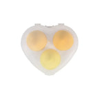 3Pcs Puff Blending Sponge With Heart Shape Box