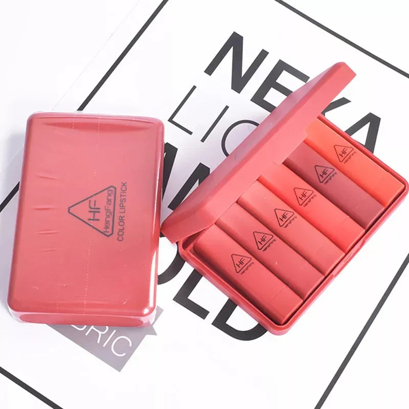 Hengfang High Quality Makeup Nourishing Matte Organic Waterproof Lipstick Set 9081