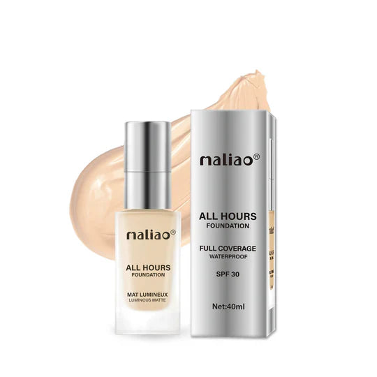 Maliao All Hours Foundation Mat Lumineux Full Coverage Waterproof SPF30