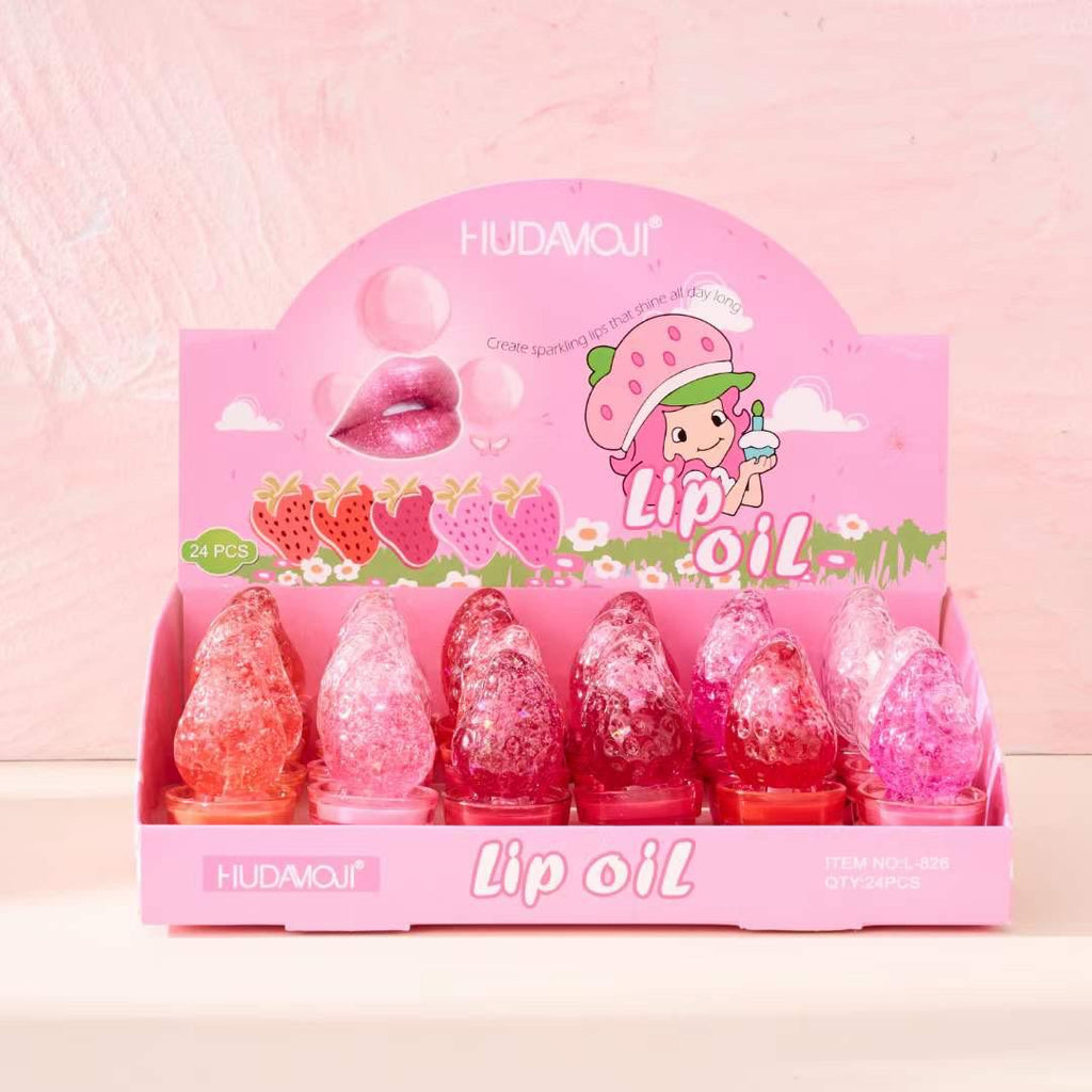 Hudamoji Strawberry Lip Pink Magic Lip Gloss