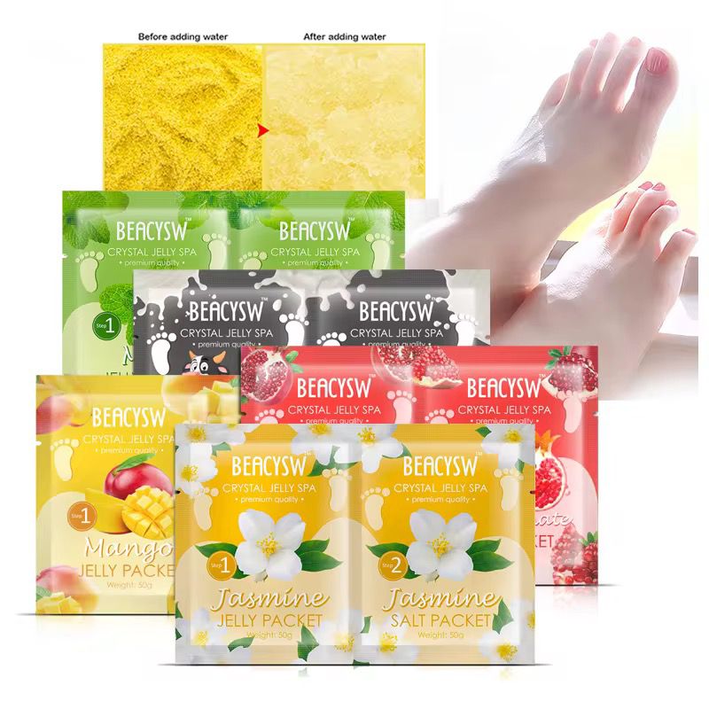 Powder Jelly Spa Pedicure Avry Pack of 2 Jelly Pedi Sea Salt Scrub Pedicure Foot Scrub