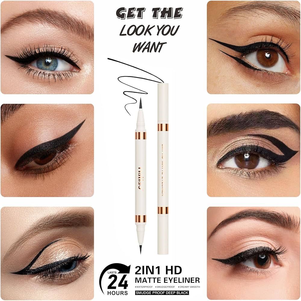 Maliao 2in1 HD Matte Eyeliner Precision Perfection in Every Stroke