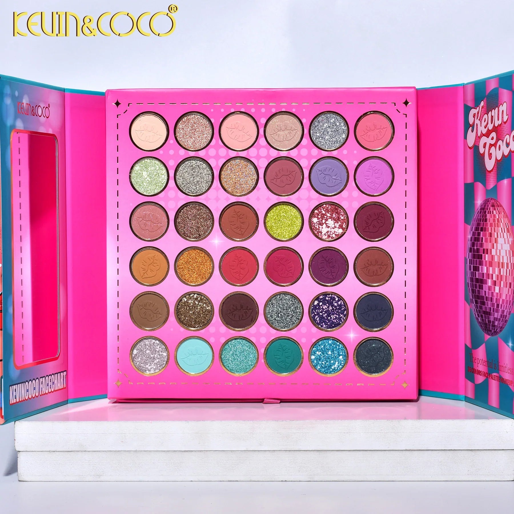 Kevin & Coco Face chart 36 Colors Face Palette Makeup Set