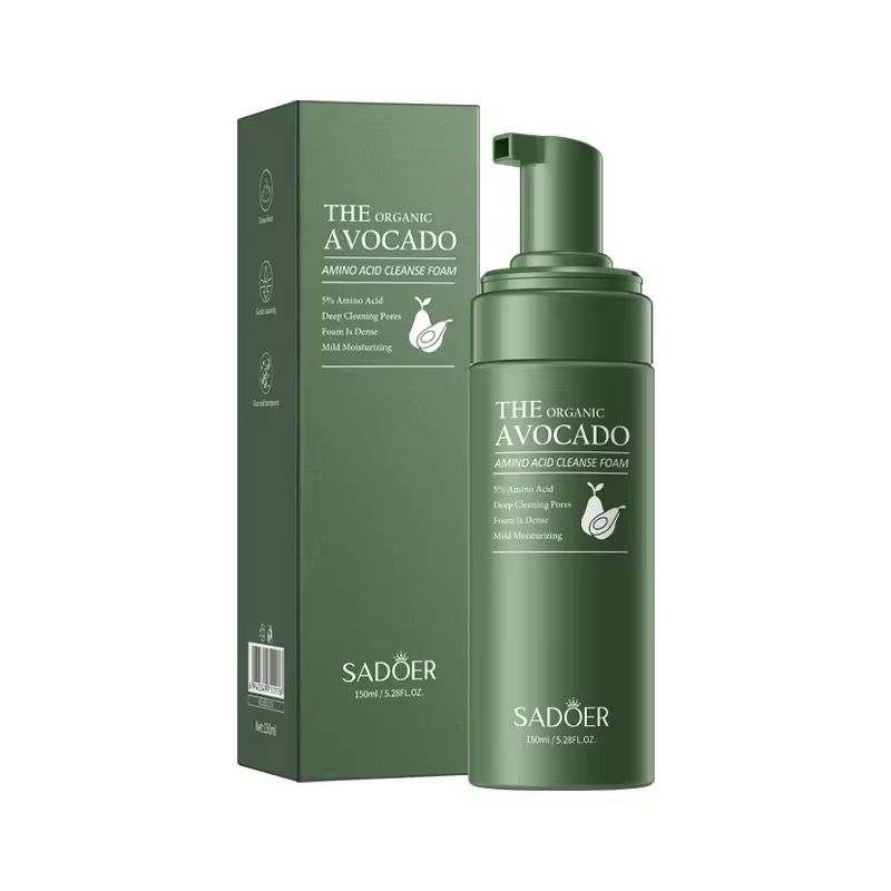 Sadoer Avocado Facial Cleanser Amino Acid Foam Facial Cleansing Productfacial Cleanserfacial Wash Cleanser