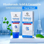 GUANJING Deep Cleansing Hyaluronic Acid Face Cleanser Natural Hydrating Moisturizing Face Wash For Dry Skin