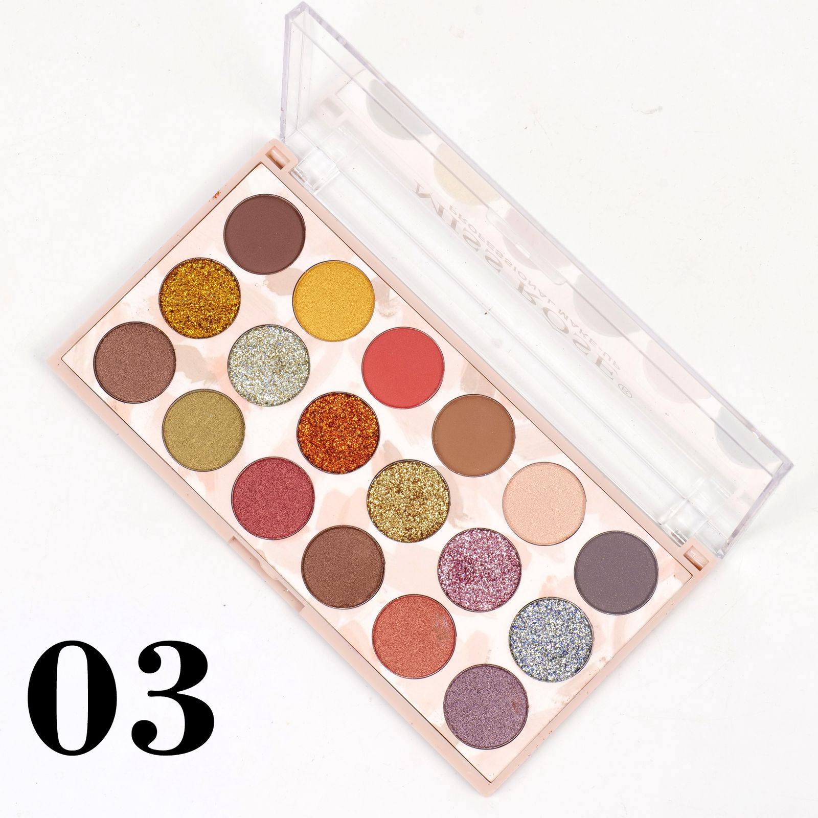 Miss Rose 18 Color Eyeshadow & 6 Color Glitter Palette