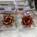 Loleeta 3D Three-dimensional Rose Highlighter + Eye Shadow Powder Easy Coloring Highlight Powder Face Contour Makeup