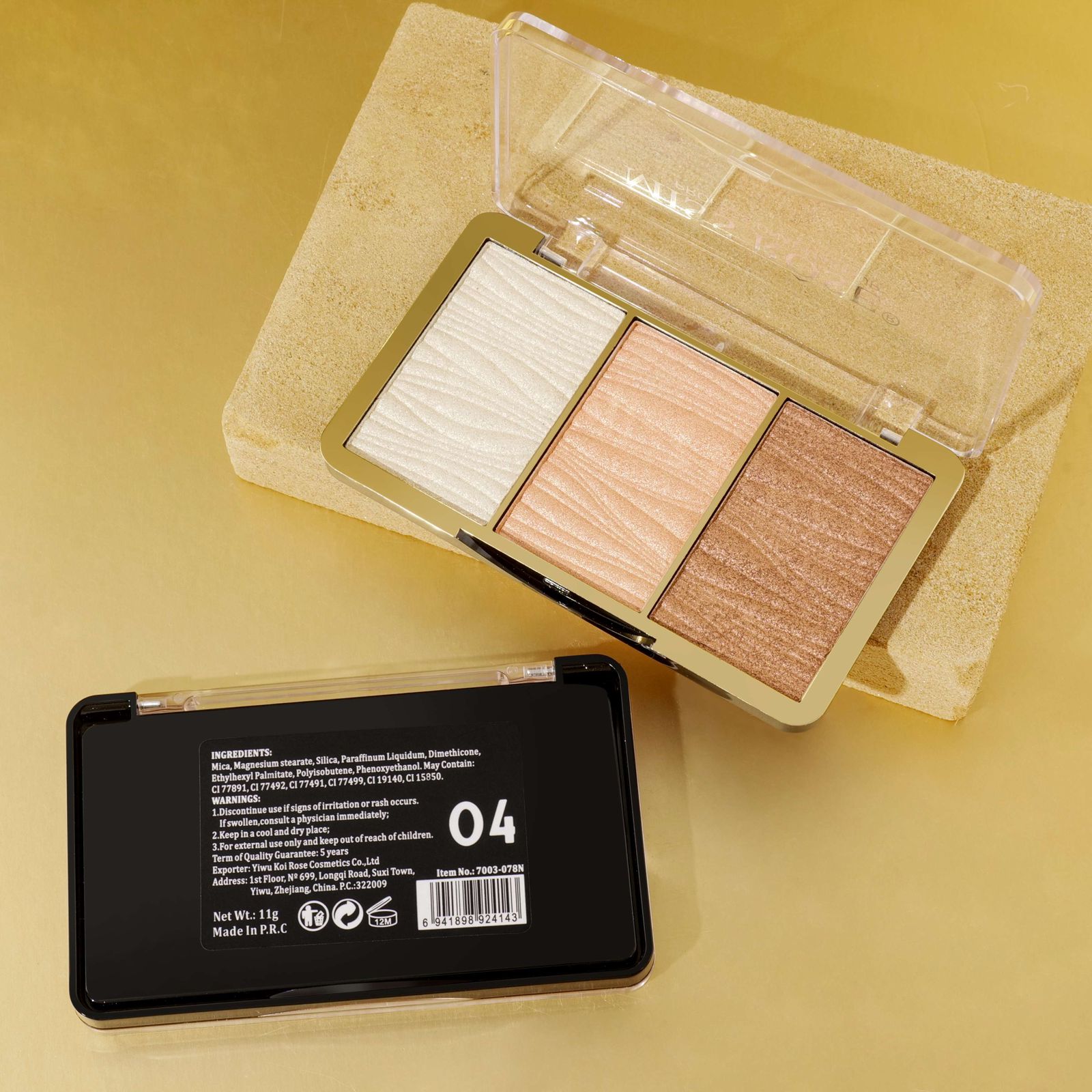 Miss Rose 3 Color Hyper Real Highlighter Kit