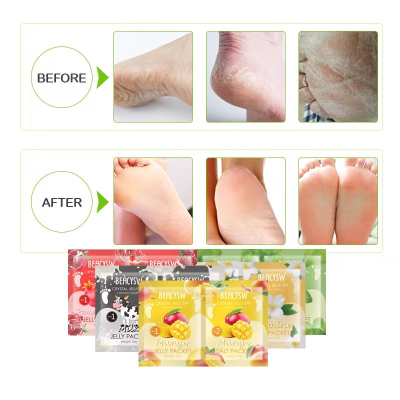Powder Jelly Spa Pedicure Avry Pack of 2 Jelly Pedi Sea Salt Scrub Pedicure Foot Scrub