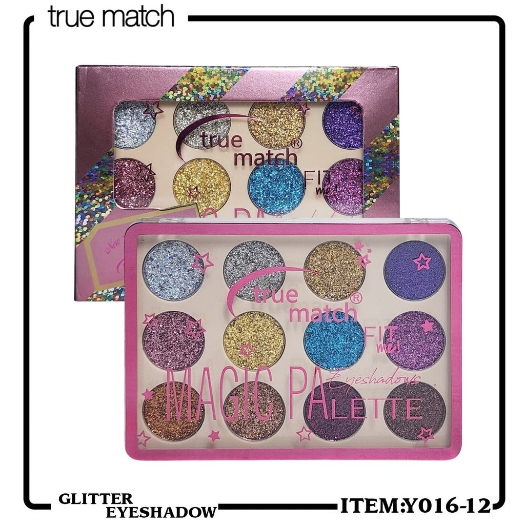 True Match Fit Me 12 Color Magic Glitter Eyeshadow Kit