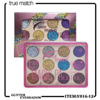 True Match Fit Me 12 Color Magic Glitter Eyeshadow Kit