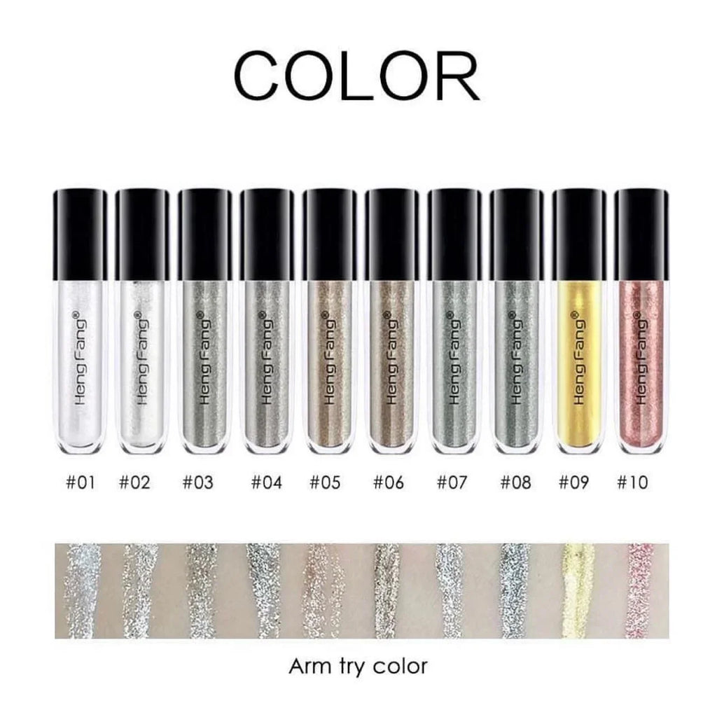Hengfang Diamond Liquid Glitter Eyeliner 10Pcs Set