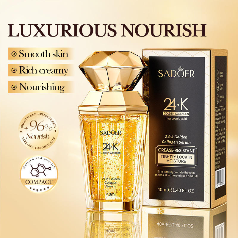 Sadoer 24k Golden Collagen Hyaluronic Acid Serum 40ml
