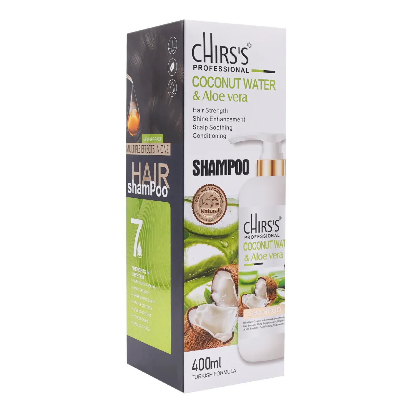 Chirss Professional Coconut Water & Aloe Vera Shampoo 400ml