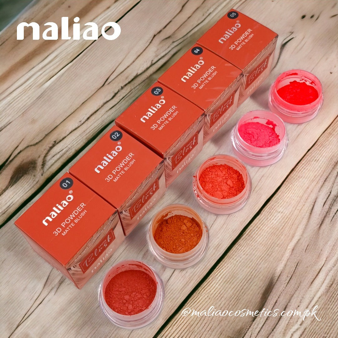 Maliao 3D Powder Matte Puff Blush