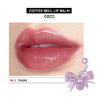 CAFE COCO Portable Bell Lip Balm Moisturizing Hydrating Long-Lasting Lip Balm Mirror Surface Replenishment Water-Rich Lip Blam