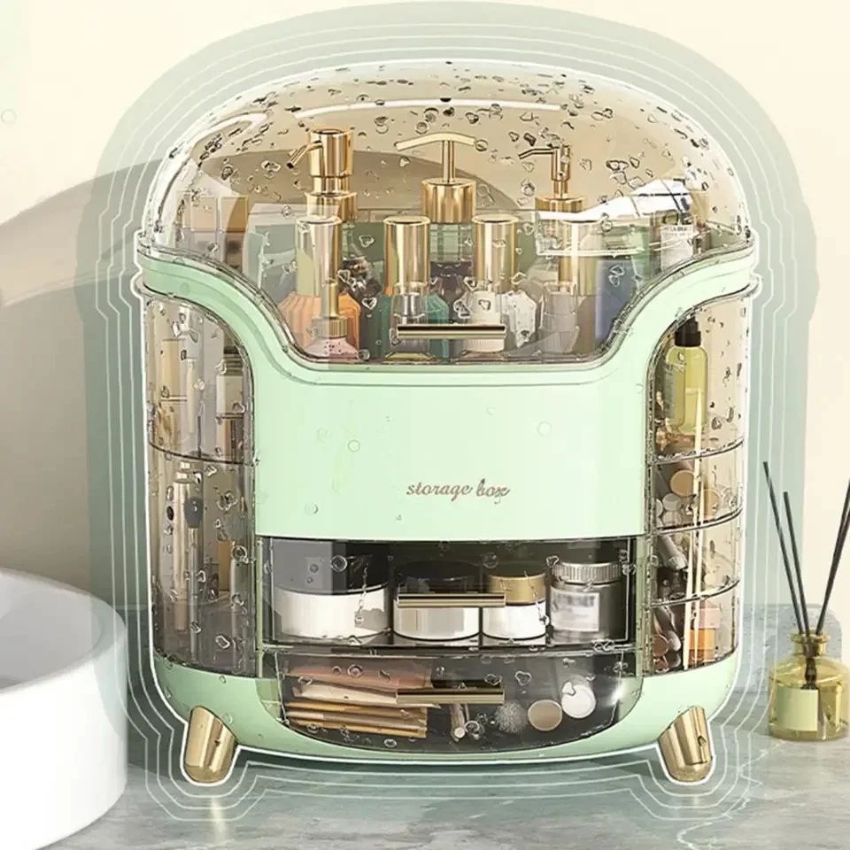 Multifunctional Large Capacity Luxury Cosmetic Organizer Desktop Storage Box 18555
