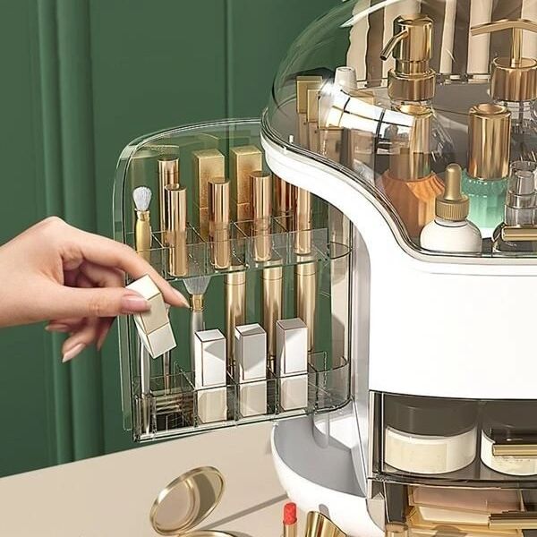 Multifunctional Large Capacity Luxury Cosmetic Organizer Desktop Storage Box 18555