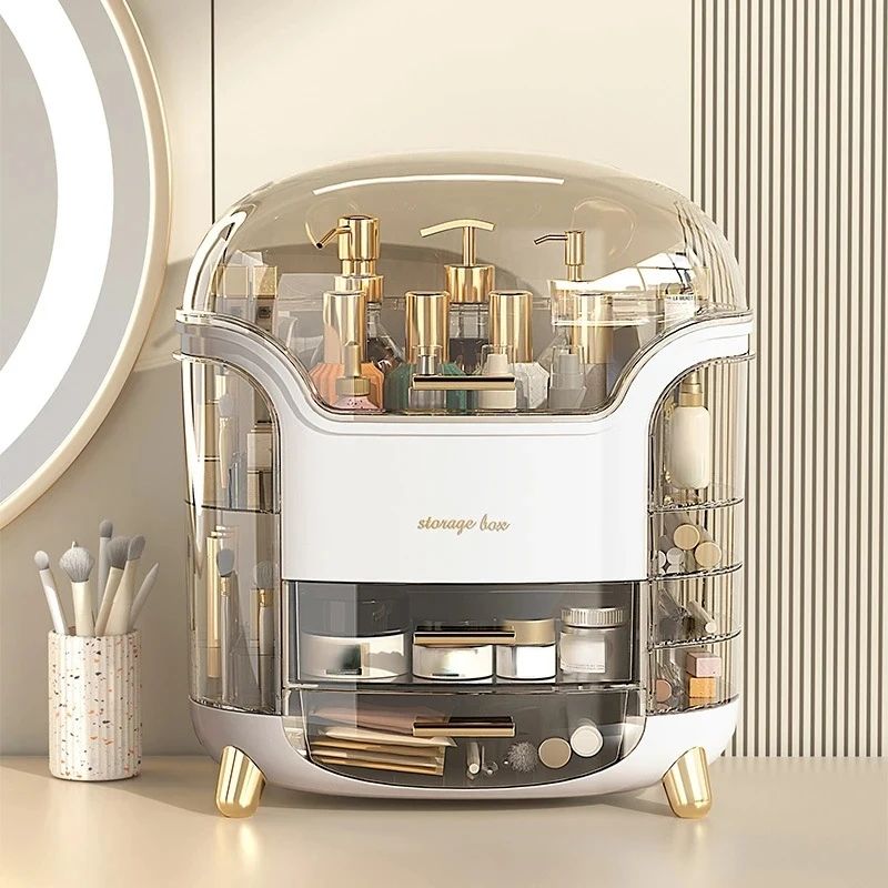 Multifunctional Large Capacity Luxury Cosmetic Organizer Desktop Storage Box 18555