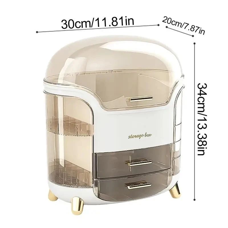 Multifunctional Large Capacity Luxury Cosmetic Organizer Desktop Storage Box 18555
