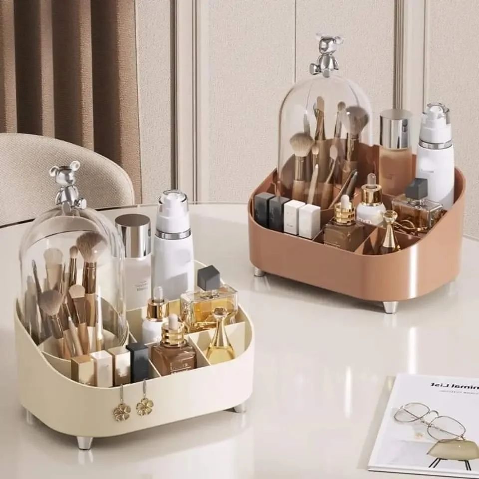 Multifunctional Durable Desktop Luxury Makeup Cosmetic Storage Box Organizer13337