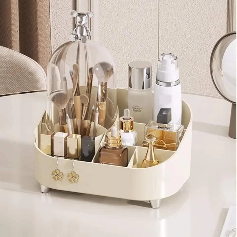 Multifunctional Durable Desktop Luxury Makeup Cosmetic Storage Box Organizer13337