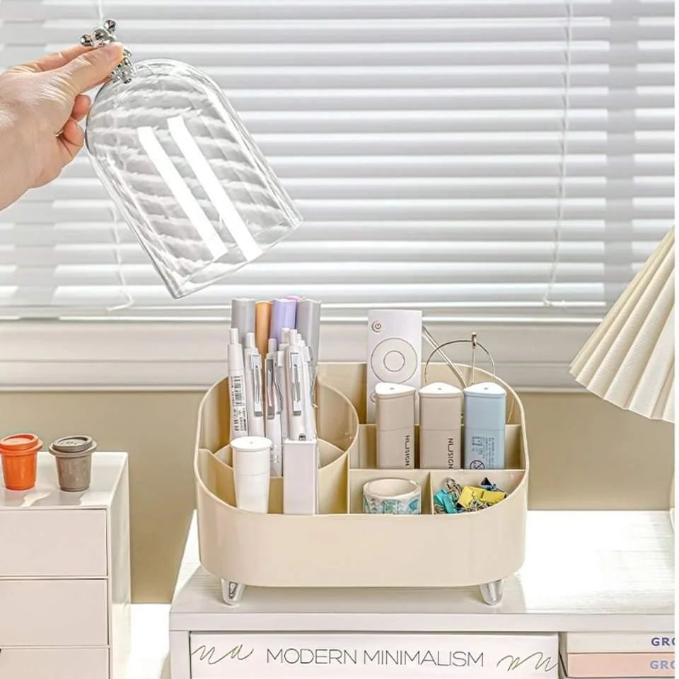Multifunctional Durable Desktop Luxury Makeup Cosmetic Storage Box Organizer13337