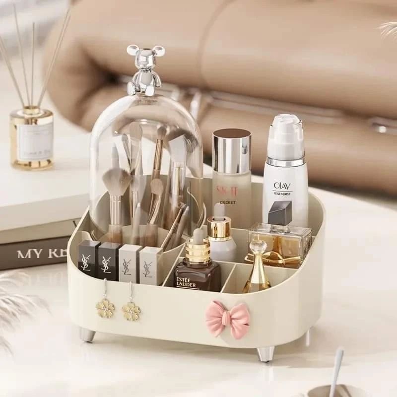 Multifunctional Durable Desktop Luxury Makeup Cosmetic Storage Box Organizer13337