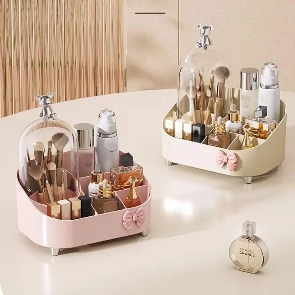 Multifunctional Durable Desktop Luxury Makeup Cosmetic Storage Box Organizer13337