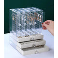 Acrylic Display Jewelry Stand With Drawers High-End Exquisite Jewelry Organizer