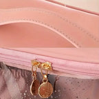 Multifunctional Luxury PU Leather Transparent Cosmetic Pouch Makeup Bag Organizer