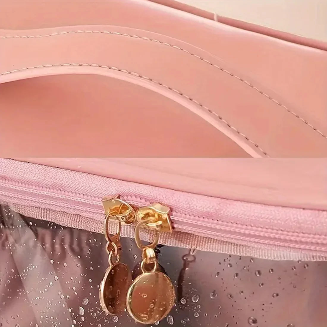 Multifunctional Luxury PU Leather Transparent Cosmetic Pouch Makeup Bag Organizer