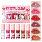 Huxia Beauty Crystal Clear Soft And Moisturizing Lip Oil 6pcs Lip Gloss Set
