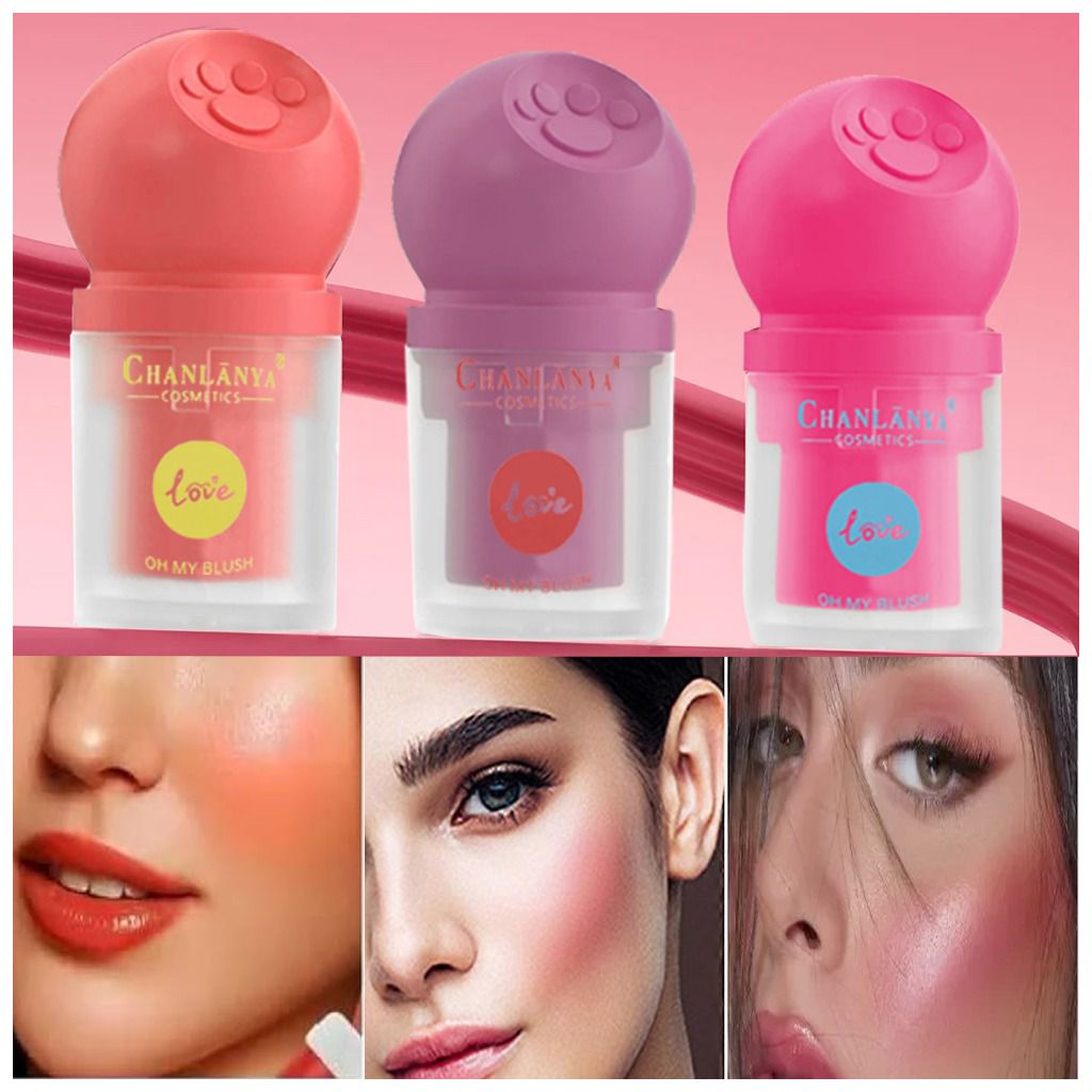 Chanlanya Puff Blushes 6pcs Set
